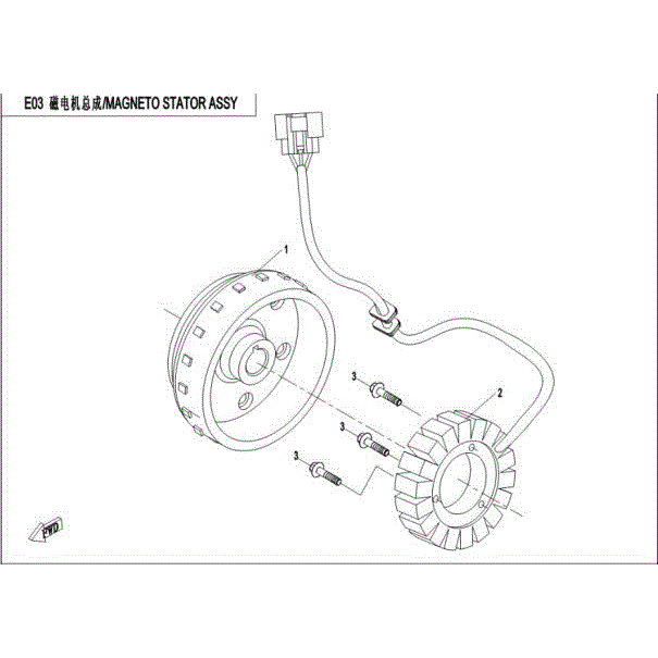 Magneto Rotor (Non Eps) by CF Moto