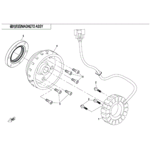 Magneto Stator Assy. by CF Moto 0800-032000-70000 OEM Hardware 0800-032000-70000 Northstar Polaris