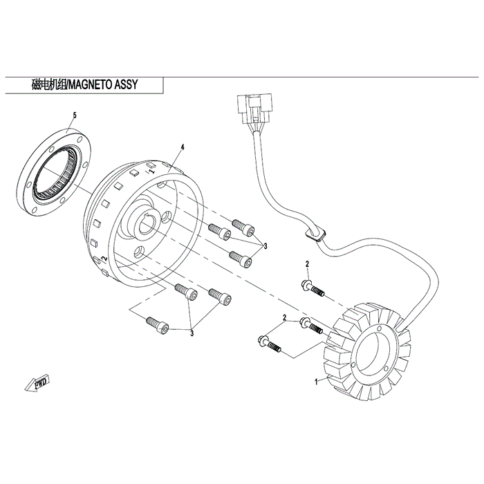 Magneto Stator Assy. by CF Moto