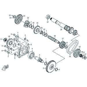 Main Shaft. Gearshift by CF Moto 018A-060004 OEM Hardware 018A-060004 Northstar Polaris