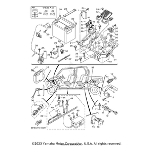 Main Switch Assembly by Yamaha 1XD-H2510-10-00 OEM Hardware 1XD-H2510-10-00 Off Road Express