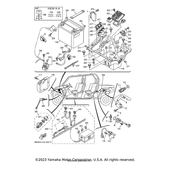 Main Switch Assembly by Yamaha