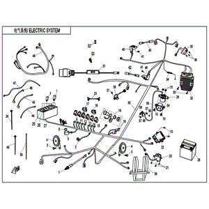 Main Wire Harness by CF Moto 7000-150100-C0000 OEM Hardware 7000-150100-C0000 Northstar Polaris