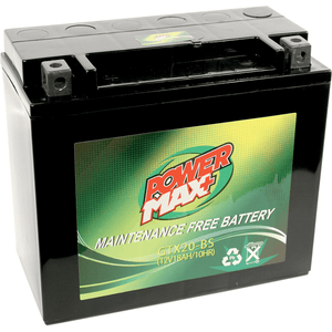 Maintenance-Free Battery By Power Max GTX20-BS Battery DS-325030 Parts Unlimited Drop Ship