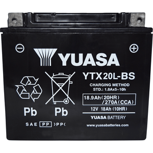 Maintenance-Free Battery By Yuasa YUAM320BSTWN Battery 2113-0802 Parts Unlimited Drop Ship