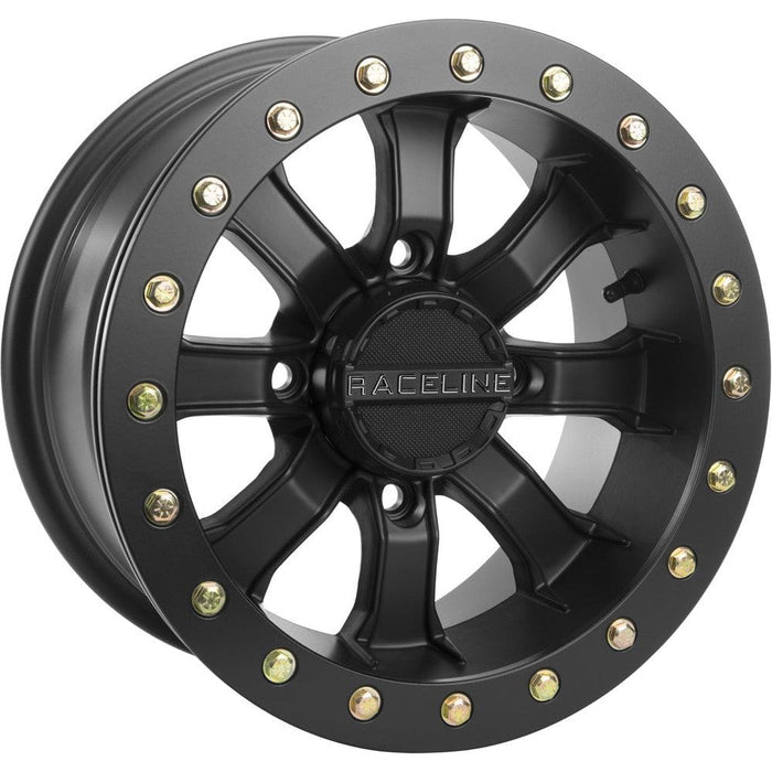 Mamba Beadlock Wheel 14X7 4/156 4+3 (+5MM) Blackout by Raceline