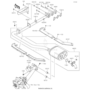 Manifold-Exhaust by Kawasaki 59081-0295 OEM Hardware 59081-0295 Off Road Express Peach St