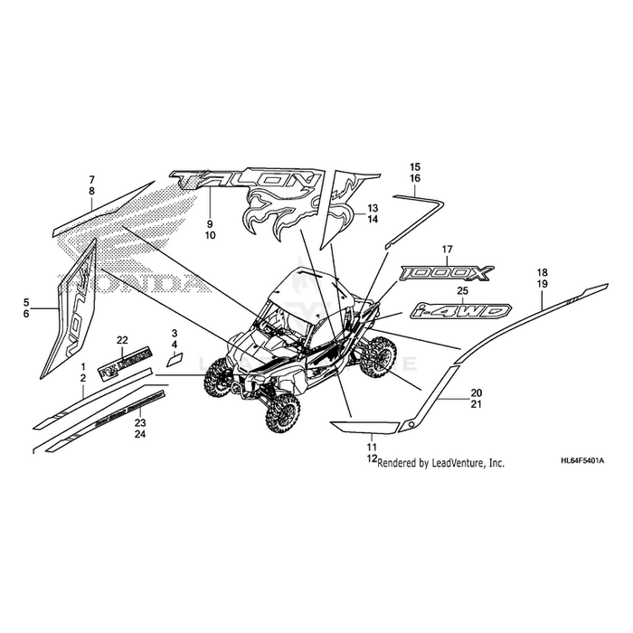 Mark B, Left Front Fender (Type1) by Honda