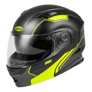 MD-01 Modular Exploit Helmet by Gmax M1013744 Modular Helmet 72-4731S Western Powersports Drop Ship SM / Black/Hi-Vis