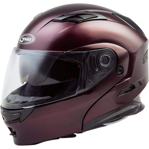 MD-01 Modular Helmet  by Gmax 72-4715XS Modular Helmet 72-4715XS Western Powersports Drop Ship XS / Wine Red