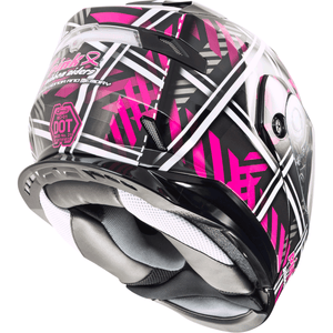 MD-01 PRR Helmet by GMAX G1012405 Modular Helmet 72-4729M Western Powersports Drop Ship MD / Black/Pink