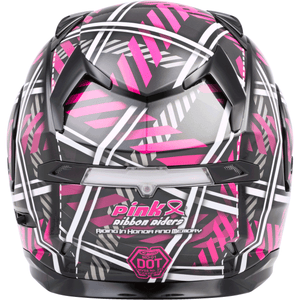 MD-01 PRR Helmet by GMAX G1012405 Modular Helmet 72-4729M Western Powersports Drop Ship MD / Black/Pink