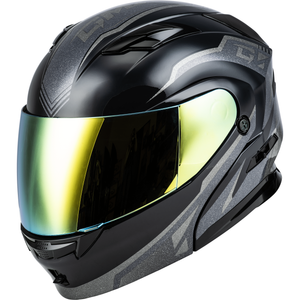 MD-01 Volta Helmet by GMAX M101381308 Modular Helmet 72-72982X Western Powersports Silver/Gold/Grey Metallic / 2X