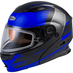 MD-01S Modular Snow Helmet Descendant Dual Shield by GMAX M2013118 Modular Helmet 72-62922X Western Powersports Drop Ship 2X / Black/Blue