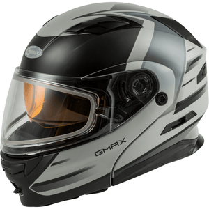 MD-01S Modular Snow Helmet Descendant Dual Shield by GMAX M2013888 Modular Helmet 72-62902X Western Powersports Drop Ship 2X / Grey/Silver