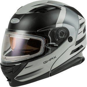 MD-01S Modular Snow Helmet Descendant Electric Shield by GMAX M4012888 Modular Helmet E72-62902X Western Powersports Drop Ship 2X / Grey/Silver