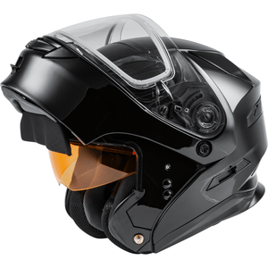 MD-01S Modular Snow Helmet Solid w/Quick Release Buckle Dual Shield by GMAX Modular Helmet Western Powersports Drop Ship