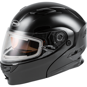 MD-01S Modular Snow Helmet Solid w/Quick Release Buckle Electric shield by GMAX M4010028 Modular Helmet 72-62742X Western Powersports Drop Ship 2X / Black