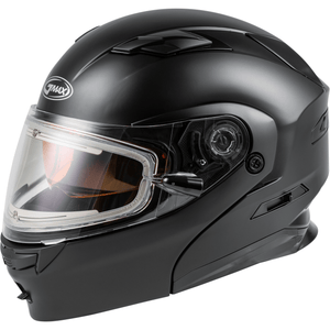 MD-01S Modular Snow Helmet Solid w/Quick Release Buckle Electric shield by GMAX M4010078 Modular Helmet 72-62752X Western Powersports Drop Ship 2X / Matte Black