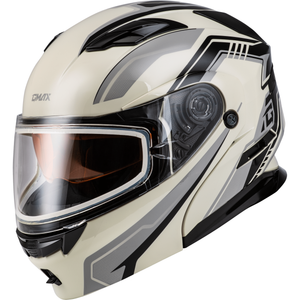 MD-01S Transistor Snow Helmet by GMAX M201391328 Modular Helmet 72-72872X Western Powersports White/Grey/Black / 2X