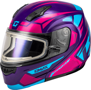 MD-04S Sector Electric Helmet by GMAX M4043988 Modular Helmet 72-73372X Western Powersports Violet/Pink / 2X