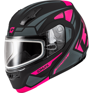 MD-04S Sector Helmet by GMAX M20431338 Modular Helmet 72-73232X Western Powersports Black/Pink / 2X