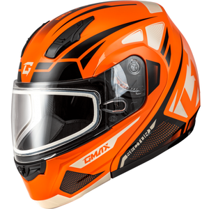 MD-04S Sector Helmet by GMAX M2043288 Modular Helmet 72-73272X Western Powersports Orange/Black / 2X