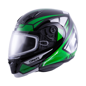 MD-04S Sector Helmet by GMAX M2043778 Modular Helmet 72-73222X Western Powersports Black/Hi-Vis / 2X