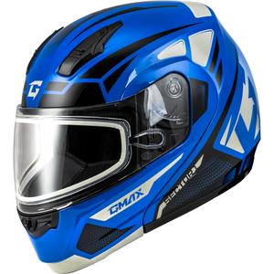 MD-04S Sector Helmet by GMAX M2043978 Modular Helmet 72-73262X Western Powersports Blue/Black / 2X