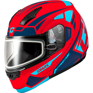 MD-04S Sector Helmet by GMAX M2043998 Modular Helmet 72-73282X Western Powersports Red/Blue / 2X