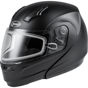 MD-04S Snow Helmet Solid w/Quick Release Buckle by GMAX M2040078 Modular Helmet 72-59032X Western Powersports Drop Ship 2X / Matte Black