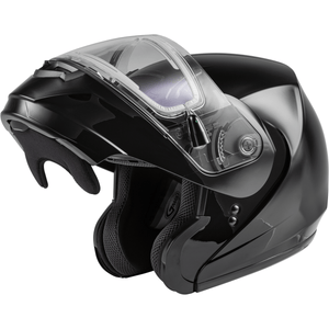 MD-04S Snow Helmet Solid w/Quick Release Buckle Electric Shield by GMAX Modular Helmet Western Powersports Drop Ship