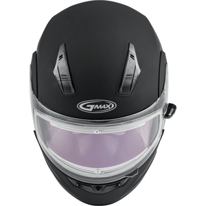 MD-04S Snow Helmet Solid w/Quick Release Buckle Electric Shield by GMAX Modular Helmet Western Powersports Drop Ship