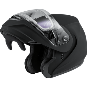 MD-04S Snow Helmet Solid w/Quick Release Buckle Electric Shield by GMAX Modular Helmet Western Powersports Drop Ship