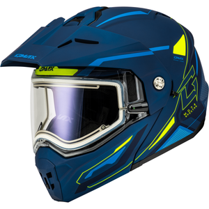 MD-74S Spectre Modular Helmet w/Electric Shield by GMAX M10742188 Modular Helmet 72-72442X Western Powersports Matte Blue/Green / 2X