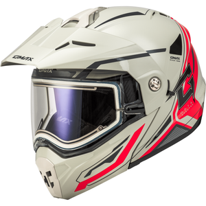 MD-74S Spectre Modular Helmet w/Electric Shield by GMAX M10742358 Modular Helmet 72-72452X Western Powersports White/Red / 2X