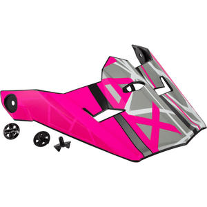 Mega MX-46 Visor w/Screws by GMAX G046924 Helmet Shield 72-3250 Western Powersports Drop Ship XS/SM / Black/Neon Pink