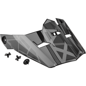 Mega MX-46 Visor w/Screws by GMAX G046927 Helmet Shield 72-3253 Western Powersports Drop Ship MD/2X / Black/Grey