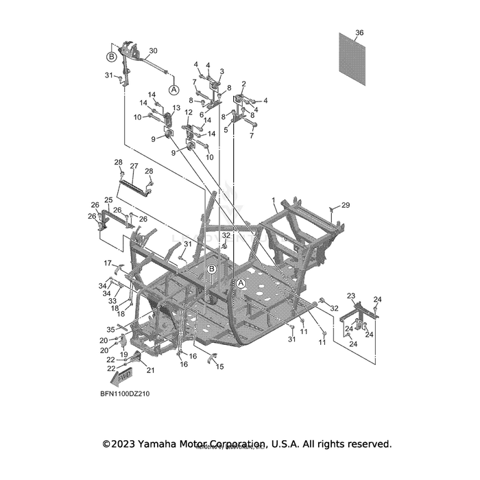 Member, Seat Support by Yamaha