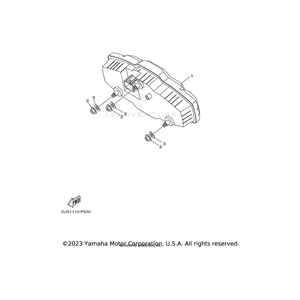 Meter Assembly by Yamaha 1XP-83500-01-00 OEM Hardware 1XP-83500-01-00 Off Road Express