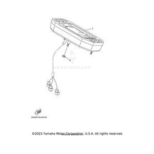 Meter Assembly by Yamaha 5B4-83500-01-00 OEM Hardware 5B4-83500-01-00 Off Road Express