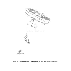 Meter Assembly by Yamaha 5UG-83500-22-00 OEM Hardware 5UG-83500-22-00 Off Road Express