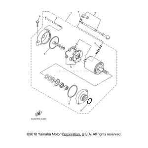 Motor Assembly by Yamaha 5KM-81890-00-00 OEM Hardware 5KM-81890-00-00 Off Road Express