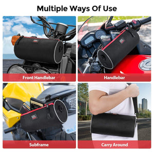 Motorcycle Handlebar Bag for Mini Bike Touring Adventure UTV Scooter by Kemimoto F1116-01901BK Handlebar Bag F1116-01901BK Kemimoto