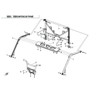 Mount Plate Cab Frame by CF Moto 5HY0-230510 OEM Hardware 5HY0-230510 Northstar Polaris