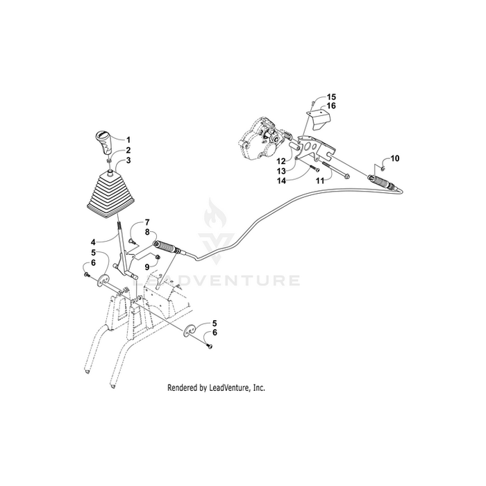 Mount-Shift Cable Z&Amp;Y By Arctic Cat