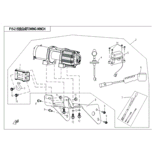 Mounting Bracket Winch by CF Moto 9060-037370-1000 OEM Hardware 9060-037370-1000 Northstar Polaris