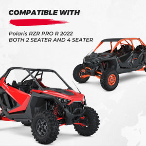 Mud Fender Flares for Polaris RZR PRO R (2 Piece Set ) by Kemimoto B0103-03301BK Fender Flare B0103-03301BK Kemimoto