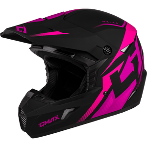 MX-46 Compound Helmet by GMAX D3464346 Off Road Helmet 72-6738L Western Powersports Black/Pink / LG