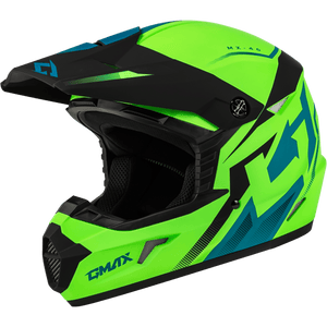 MX-46 Compound Helmet by GMAX D3464418 Off Road Helmet 72-671152X Western Powersports Hi-Vis Green/Black / 2X